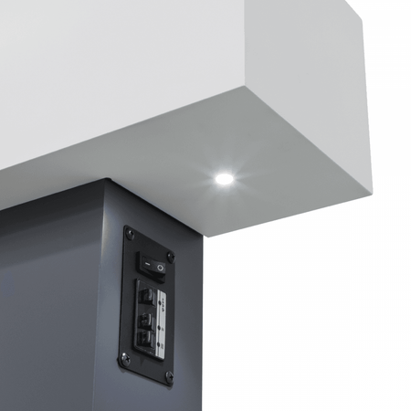 Baridi Wall Mounting Electric Fireplace with LED Flame Effect 52" - Grey Model No- DH112