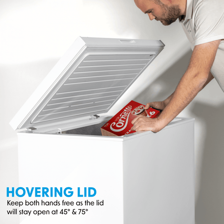 Baridi Freestanding Chest Freezer 142L Capacity - White Model No- DH120
