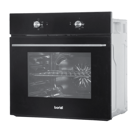 Baridi Integrated Fan-Assisted Electric Oven 60cm 55L Capacity - Black Model No- DH124