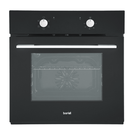 Baridi Integrated Fan-Assisted Electric Oven 60cm 55L Capacity - Black Model No- DH124