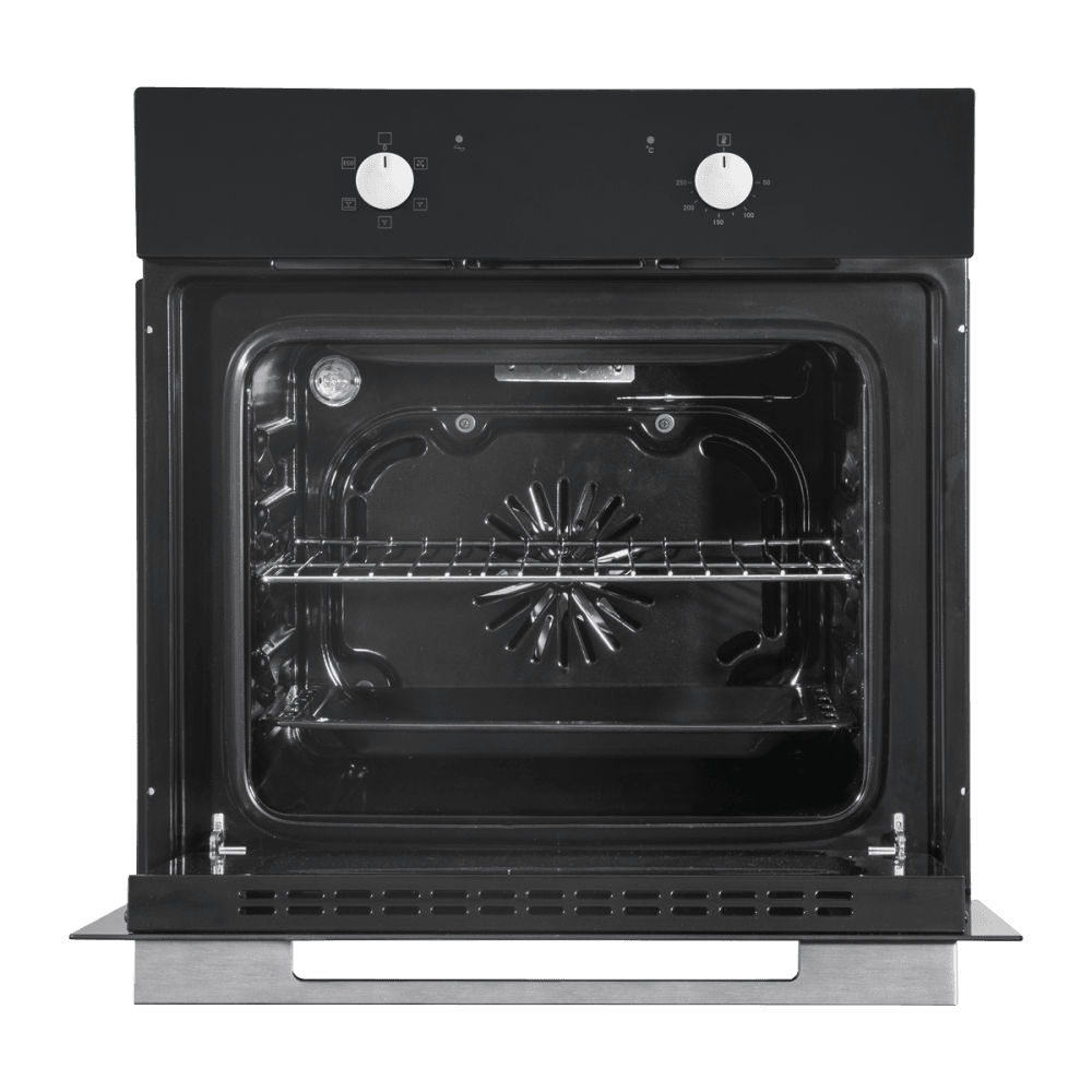 Baridi Integrated Fan-Assisted Electric Oven 60cm 55L Capacity - Black Model No- DH124