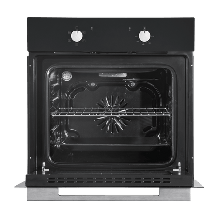 Baridi Integrated Fan-Assisted Electric Oven 60cm 55L Capacity - Black Model No- DH124