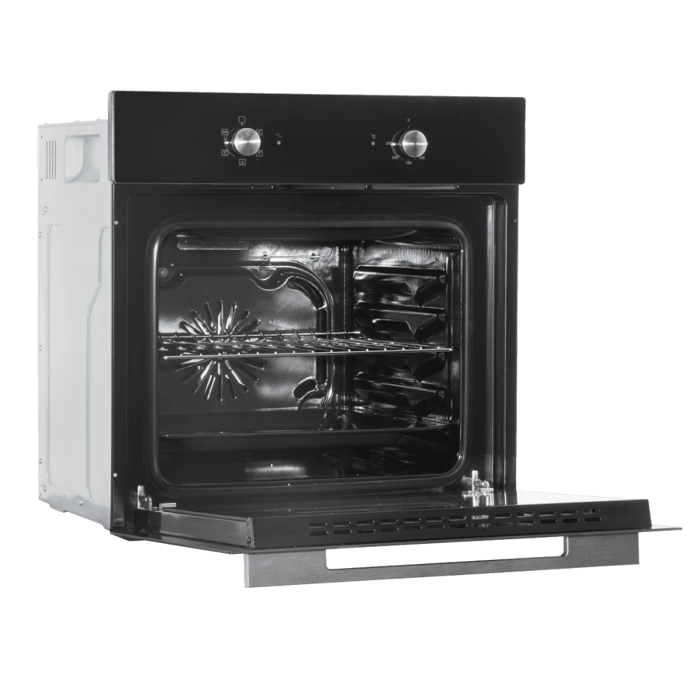 Baridi Integrated Fan-Assisted Electric Oven 60cm 55L Capacity - Black Model No- DH124
