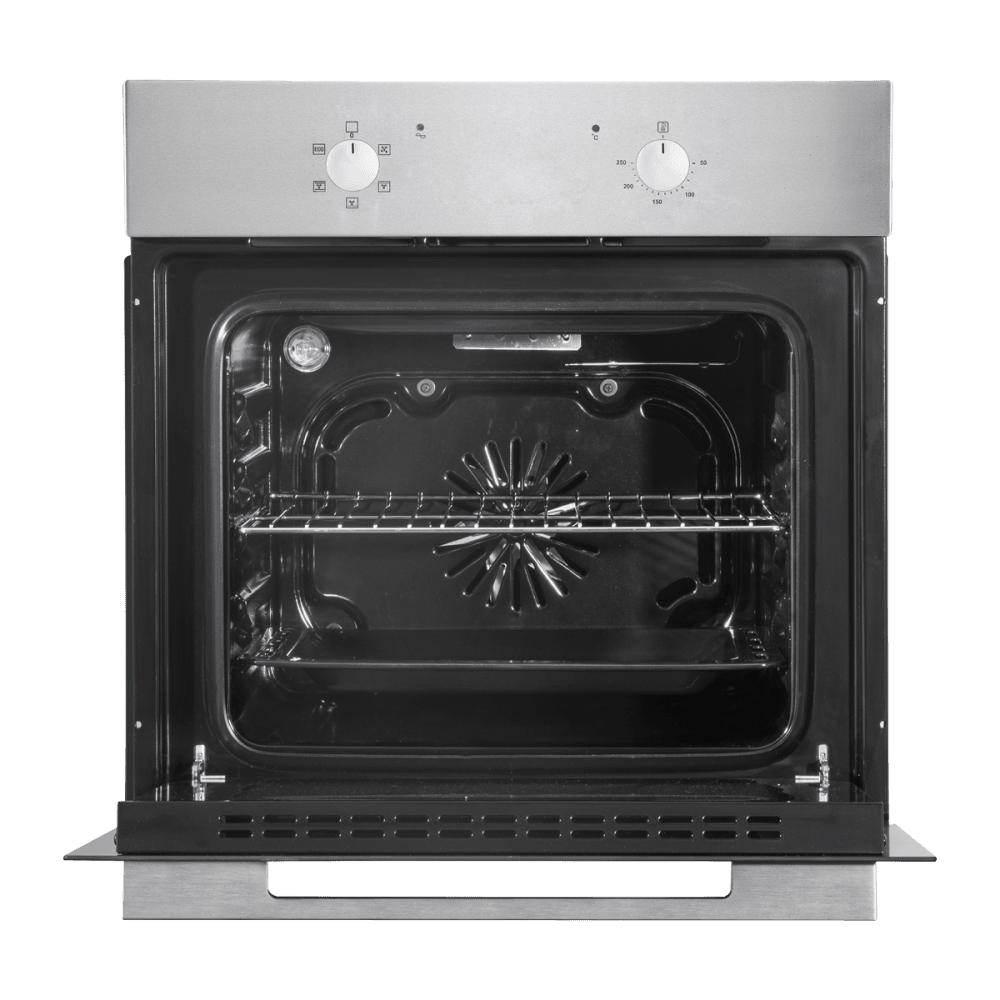 Baridi Integrated Fan-Assisted Electric Oven 60cm 55L Capacity - Black/Stainless Steel Model No- DH125