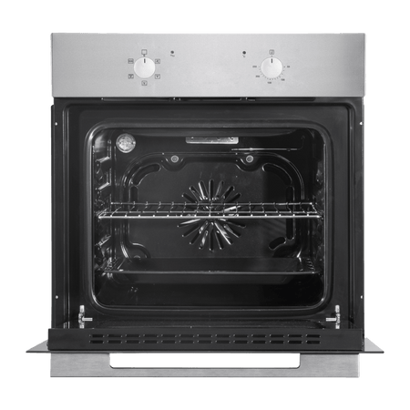Baridi Integrated Fan-Assisted Electric Oven 60cm 55L Capacity - Black/Stainless Steel Model No- DH125