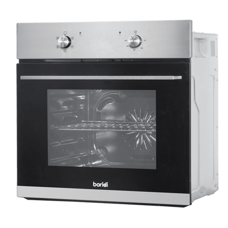 Baridi Integrated Fan-Assisted Electric Oven 60cm 55L Capacity - Black/Stainless Steel Model No- DH125