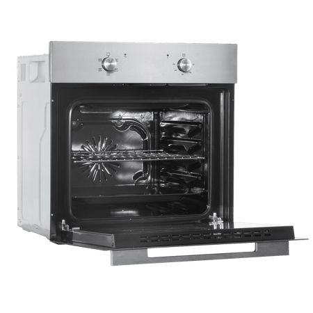 Baridi Integrated Fan-Assisted Electric Oven 60cm 55L Capacity - Black/Stainless Steel Model No- DH125