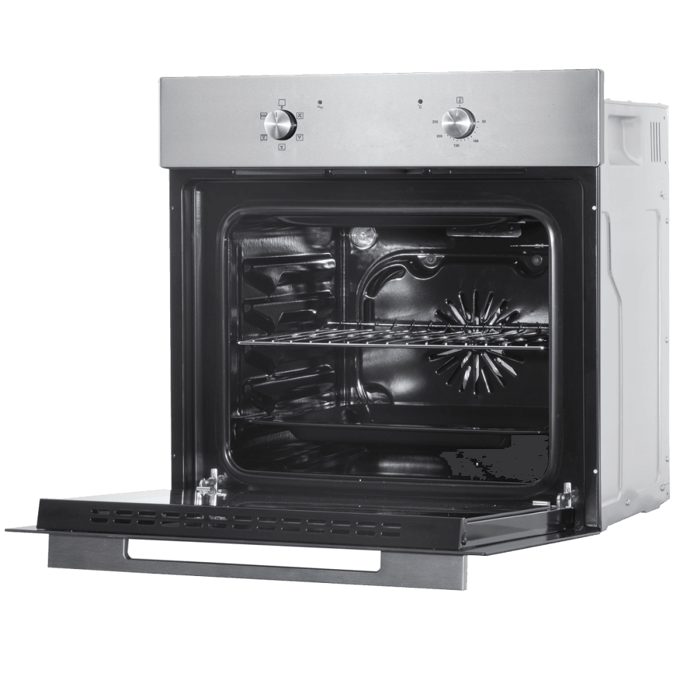 Baridi Integrated Fan-Assisted Electric Oven 60cm 55L Capacity - Black/Stainless Steel Model No- DH125