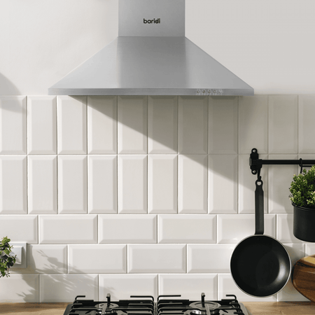 Baridi Cooker Hood with Carbon Filters 60cm - Stainless Steel Model No- DH126