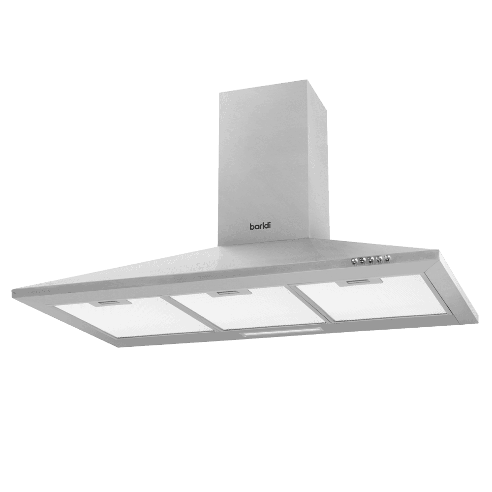 Baridi Cooker Hood with Carbon Filters 90cm - Stainless Steel Model No- DH127