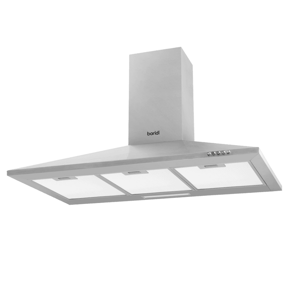 Baridi Cooker Hood with Carbon Filters 90cm - Stainless Steel Model No- DH127