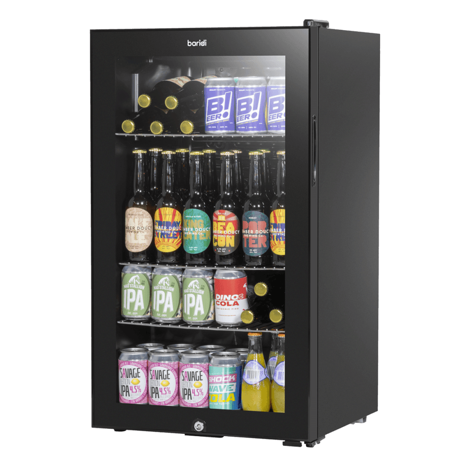 Baridi Wine, Beer & Drinks Fridge 85L Capacity - Black Model No- DH13