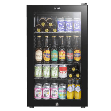 Baridi Wine, Beer & Drinks Fridge 85L Capacity - Black Model No- DH13