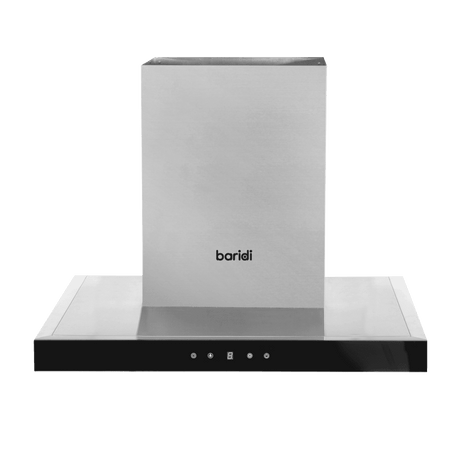 Baridi T-Shape Chimney Cooker Hood with Carbon Filters 60cm - Stainless Steel Model No- DH130