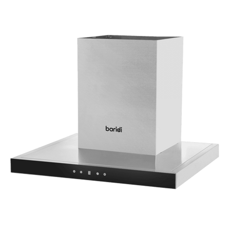 Baridi T-Shape Chimney Cooker Hood with Carbon Filters 60cm - Stainless Steel Model No- DH130