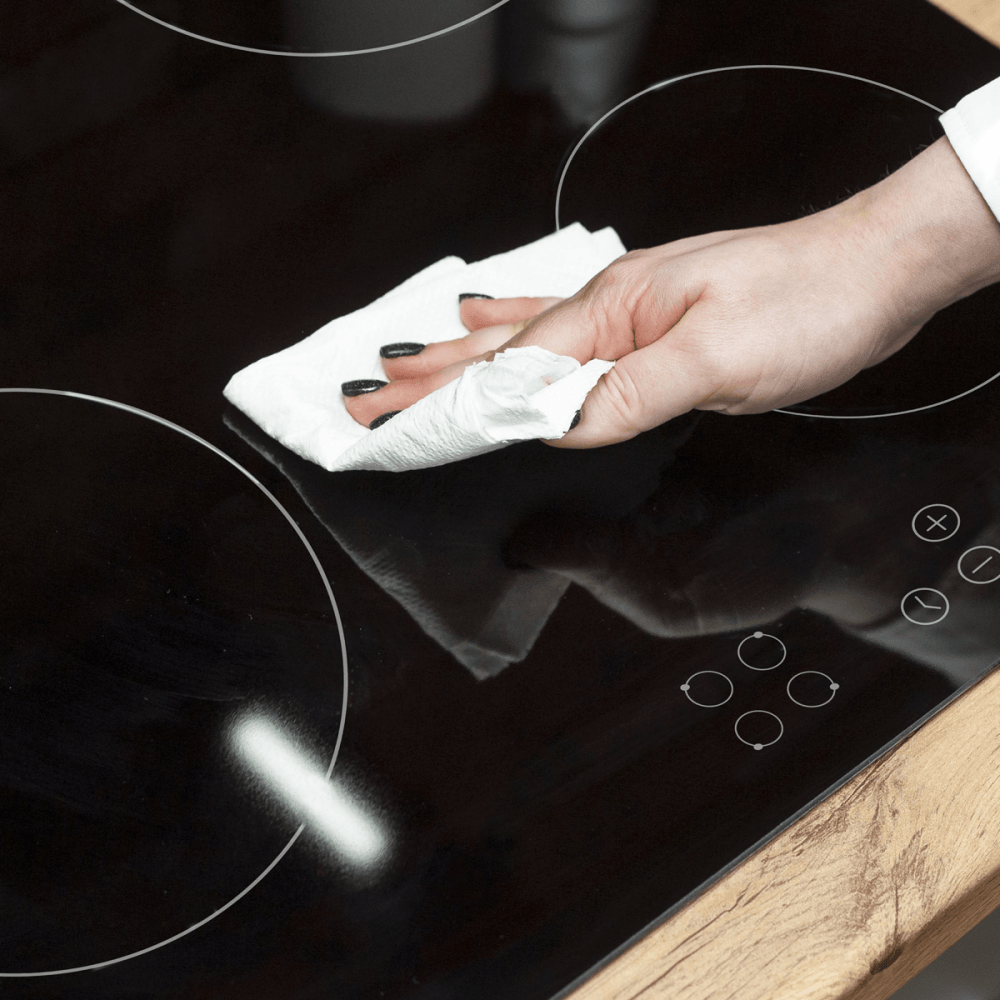 Baridi Integrated Ceramic Hob with 4 Cooking Zones 60cm - Black Glass Model No- DH131