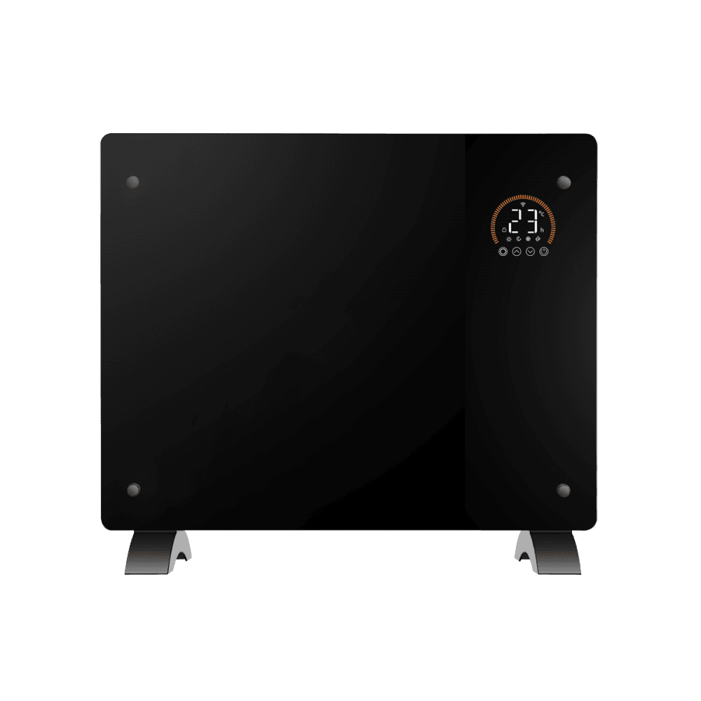 Baridi, Electric Glass Panel Heater, 1000W, Wi-Fi Enabled, Black - DH135 Model No- DH135