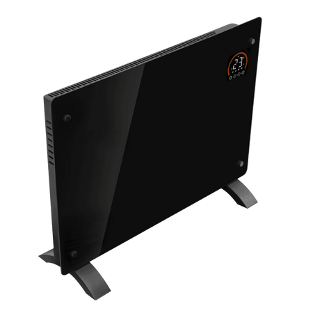Baridi Electric Glass Panel Heater, 1500W, Thermostat Controlled 24Hr 7 Day Timer, Wi-Fi Enabled, Remote Control, Black - DH137 Model No- DH137