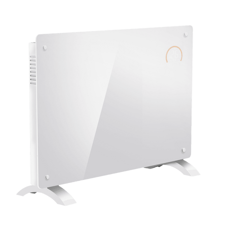 Baridi Electric Glass Panel Heater, 1500W, Thermostat Controlled 24Hr 7 Day Timer, Wi-Fi Enabled, Remote Control, White Model No- DH138