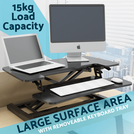 Dellonda 71cm Adjustable-Height Standing Desk Riser 15kg Capacity Model No- DH14