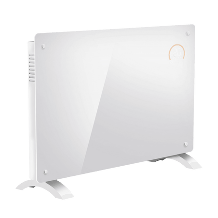 Baridi Electric Glass Panel Heater, 2000W, Thermostat Controlled 24Hr 7 Day Timer, Wi-Fi Enabled, Remote Control, White Model No- DH140