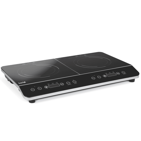 Baridi Portable Induction Hob with 2 Cooking Zones 60 x 36 x 6.5cm - Black Model No- DH146