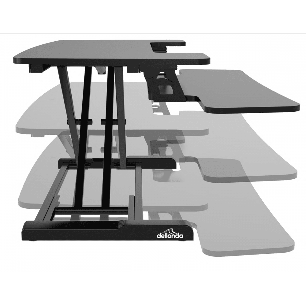 Dellonda 89cm Adjustable-Height Standing Desk Riser 15kg Capacity Model No- DH15