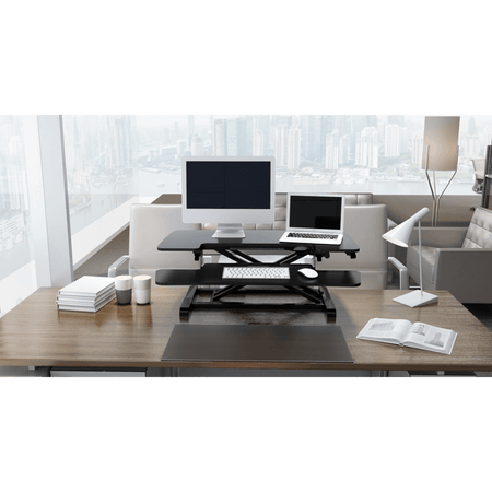 Dellonda 89cm Adjustable-Height Standing Desk Riser 15kg Capacity Model No- DH15