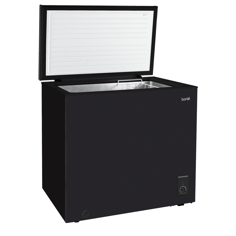 Baridi Freestanding Chest Freezer 142L Capacity - Black Model No- DH152