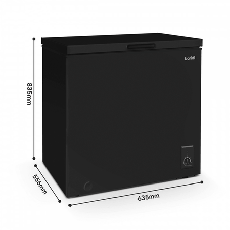 Baridi Freestanding Chest Freezer 142L Capacity - Black Model No- DH152