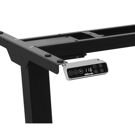 Dellonda Dual Motor Ultra-Quiet Desk Frame with Digital Controls 100kg Capacity - Black Model No- DH16