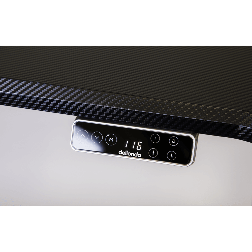 Dellonda Dual Motor Ultra-Quiet Desk Frame with Digital Controls 100kg Capacity - Black Model No- DH16