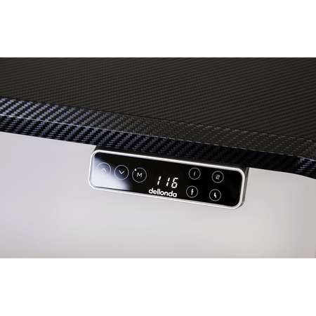 Dellonda Dual Motor Ultra-Quiet Desk Frame with Digital Controls 100kg Capacity - Black Model No- DH16