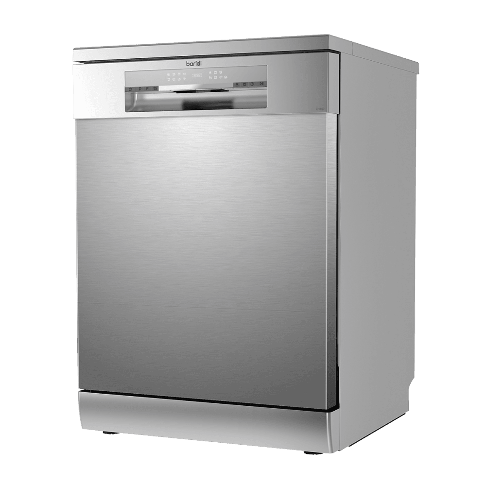 Baridi Regular Sized Freestanding Dishwasher 60cm Wide 14 Place Settings - Silver Model No- DH167