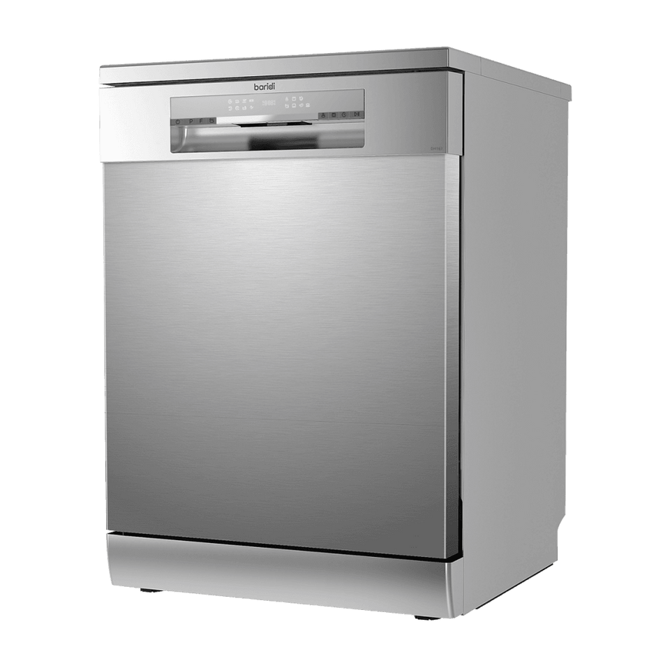 Baridi Regular Sized Freestanding Dishwasher 60cm Wide 14 Place Settings - Silver Model No- DH167