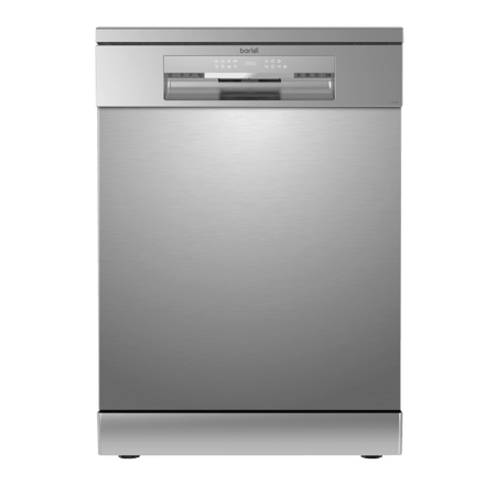 Baridi Regular Sized Freestanding Dishwasher 60cm Wide 14 Place Settings - Silver Model No- DH167