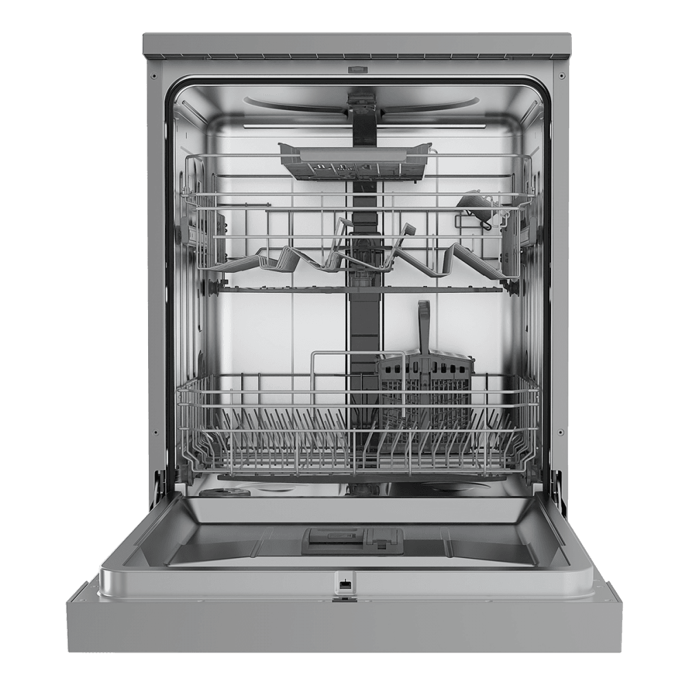 Baridi Regular Sized Freestanding Dishwasher 60cm Wide 14 Place Settings - Silver Model No- DH167