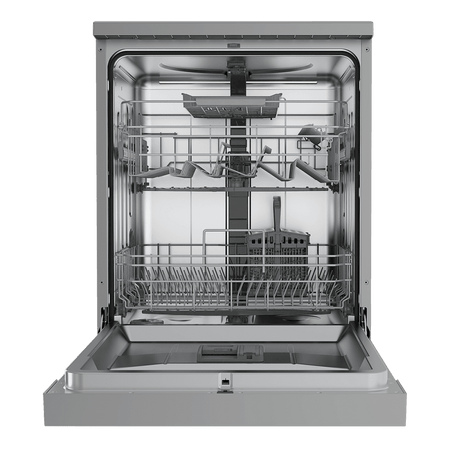 Baridi Regular Sized Freestanding Dishwasher 60cm Wide 14 Place Settings - Silver Model No- DH167
