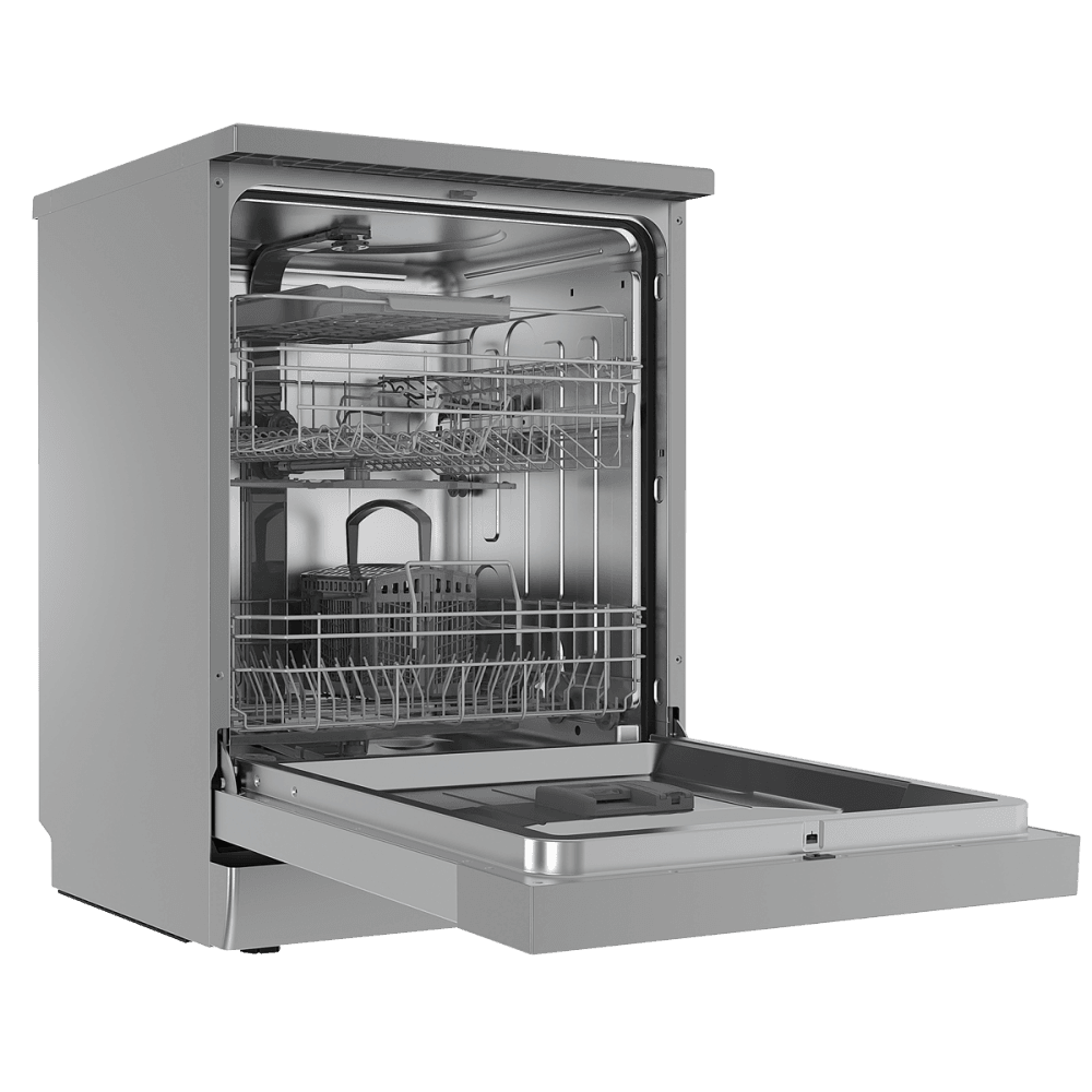 Baridi Regular Sized Freestanding Dishwasher 60cm Wide 14 Place Settings - Silver Model No- DH167
