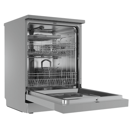 Baridi Regular Sized Freestanding Dishwasher 60cm Wide 14 Place Settings - Silver Model No- DH167