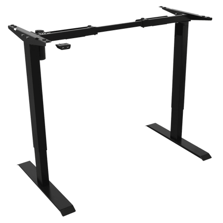 Dellonda Single Motor Ultra-Quiet Adjustable-Height Desk Frame 70kg Capacity - Black Model No- DH17