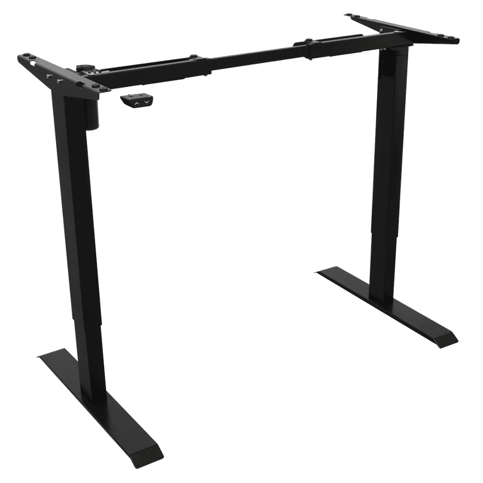 Dellonda Single Motor Ultra-Quiet Adjustable-Height Desk Frame 70kg Capacity - Black Model No- DH17