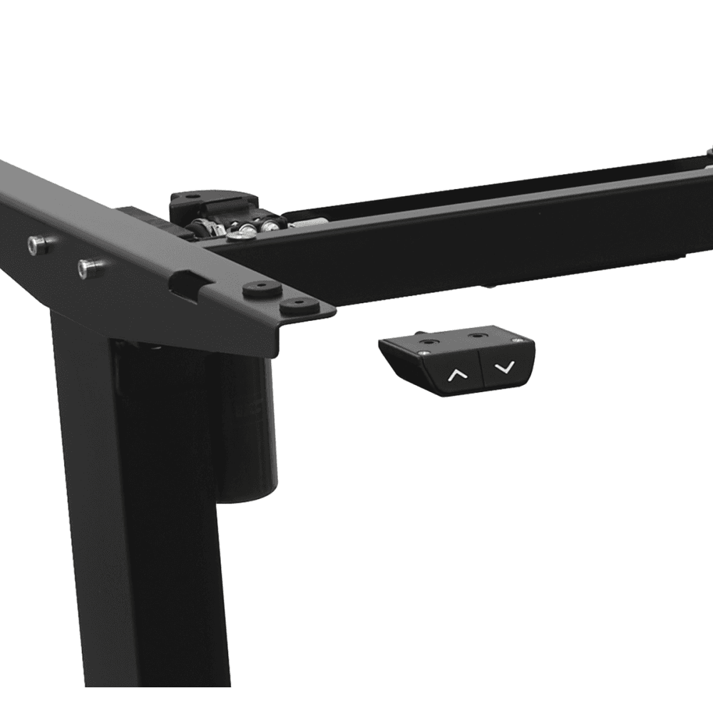 Dellonda Single Motor Ultra-Quiet Adjustable-Height Desk Frame 70kg Capacity - Black Model No- DH17