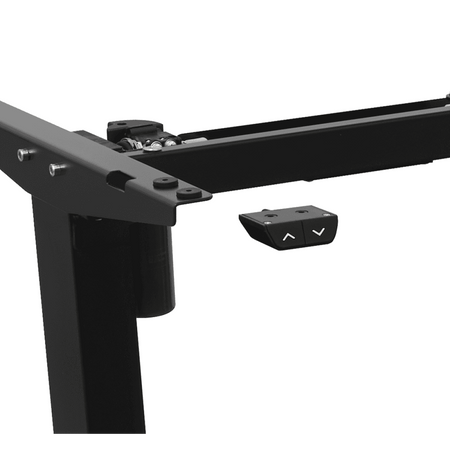 Dellonda Single Motor Ultra-Quiet Adjustable-Height Desk Frame 70kg Capacity - Black Model No- DH17