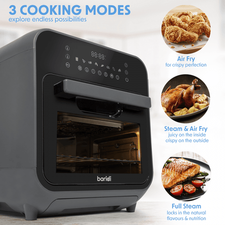 Baridi Steam Air Fryer Oven 15L Capacity Model No- DH171