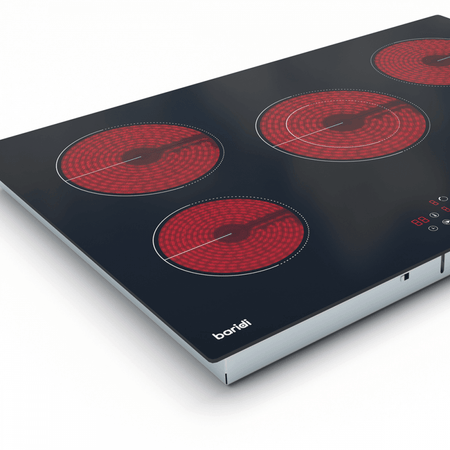 Baridi Integrated Ceramic Hob with 5 Cooking Zones 77cm - Black Glass Model No- DH175