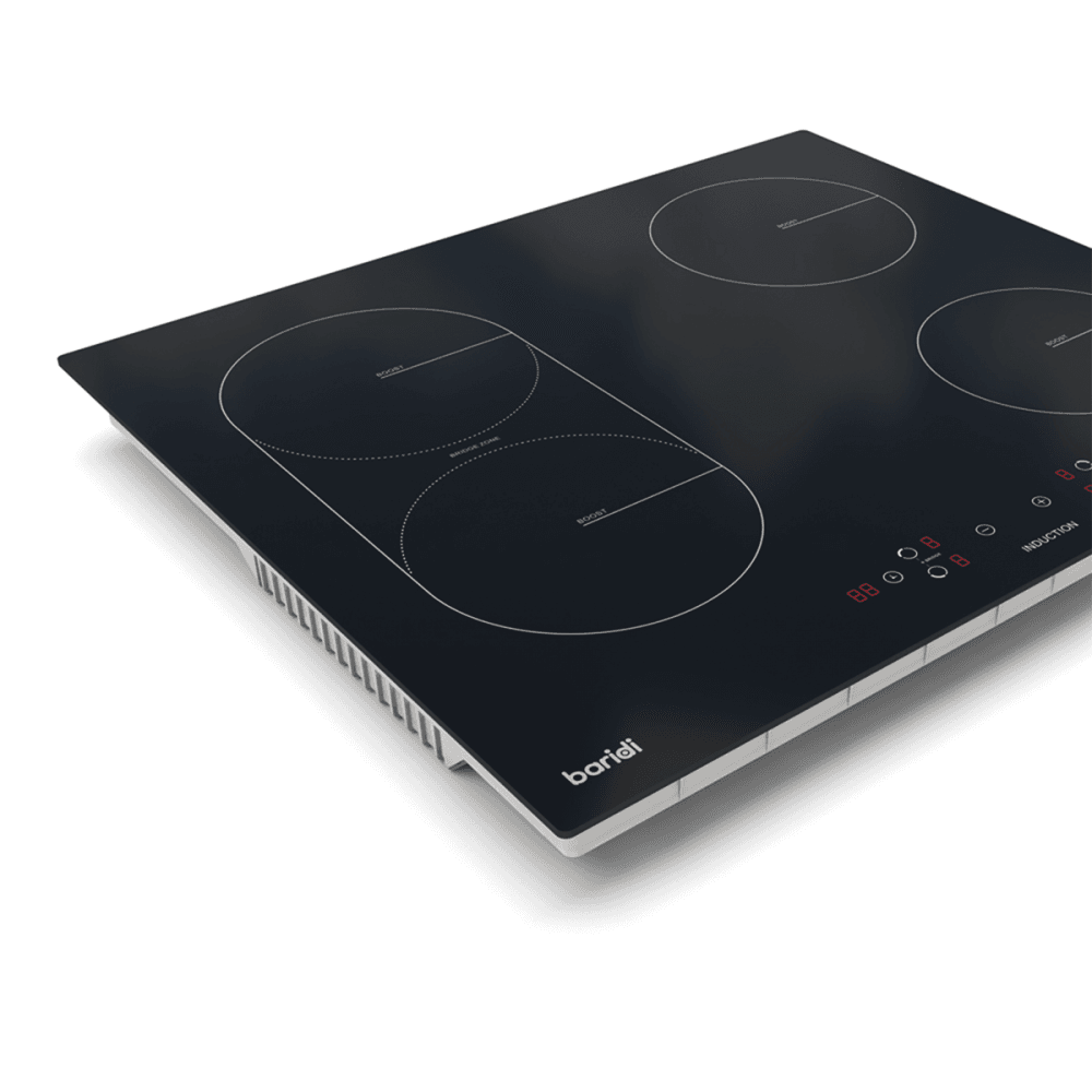 Baridi Integrated Induction Hob with 4 Cooking Zones & Bridge Zone 60cm 2800W Output Model No- DH178