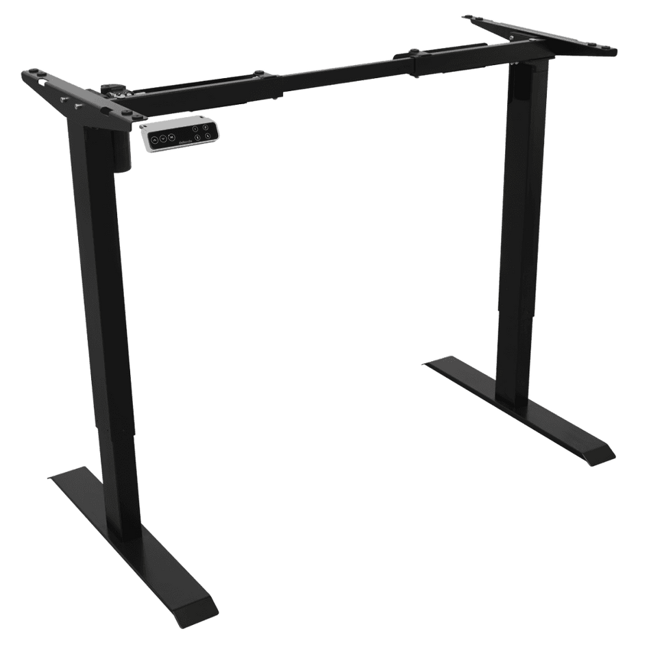 Dellonda Single Motor Ultra-Quiet Adjustable-Height Desk Frame with Digital Control Panel 70kg Capacity - Black Model No- DH18