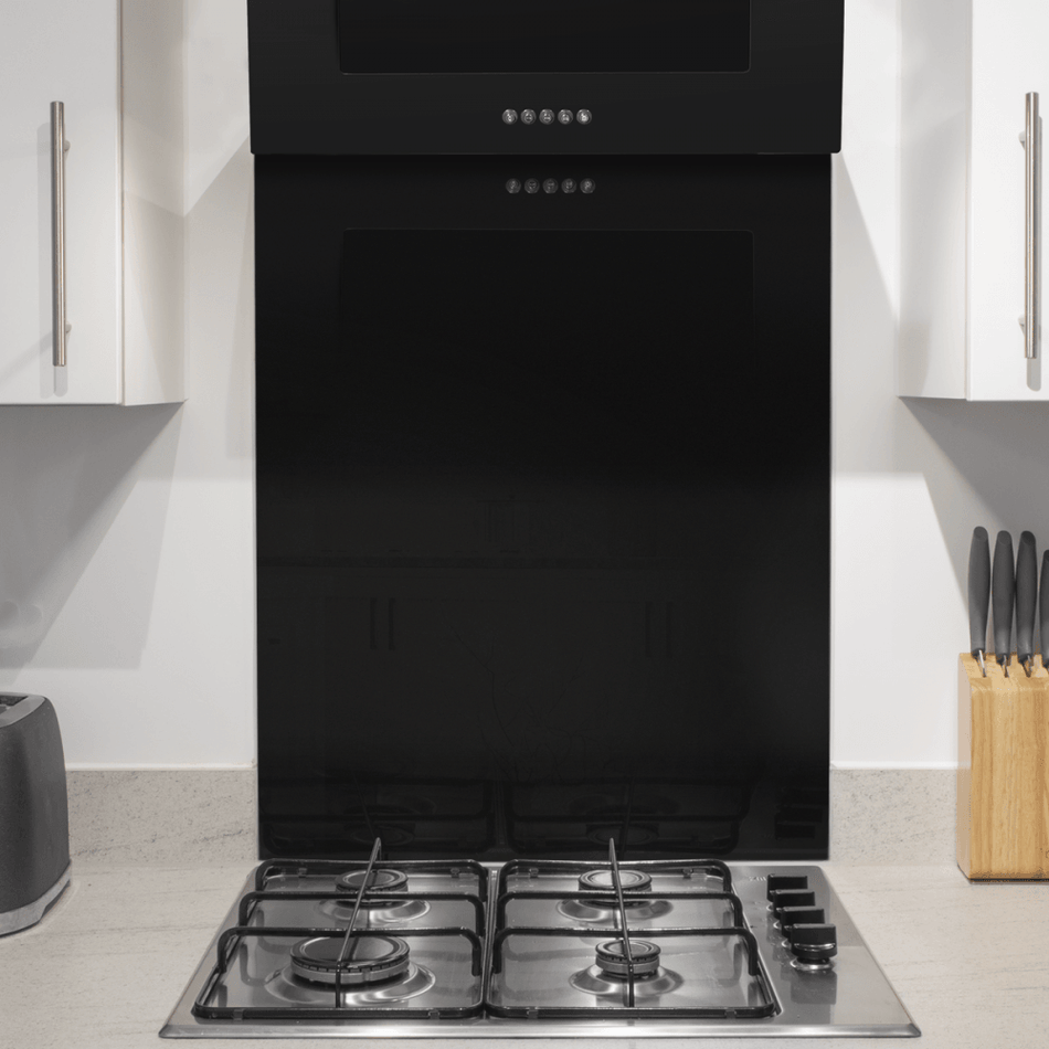 Baridi Splashback for Cooker Hoods 60 x 75cm - Black Model No- DH194