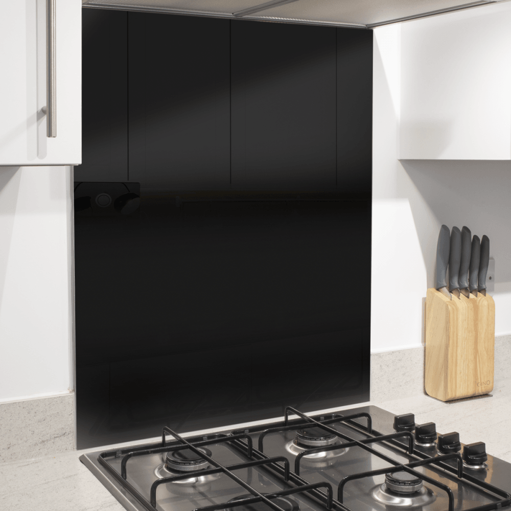 Baridi Splashback for Cooker Hoods 60 x 75cm - Black Model No- DH194